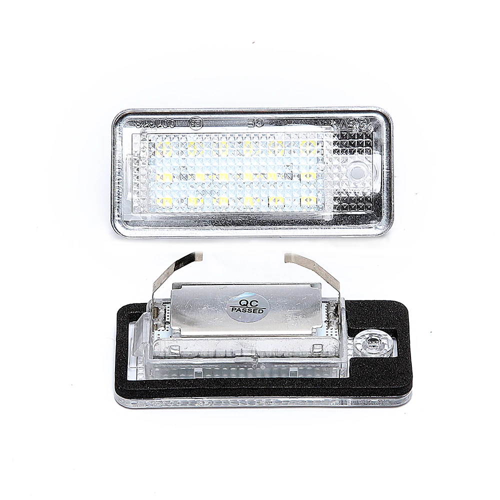 

Rear LED licence plate light for Audi A3/S3/A4/S4 B6/S4 B7/A6/C6 S6/A8/S8/Q7/RS4/RS6 Plus/vant 18SMD led auto lamp licence light