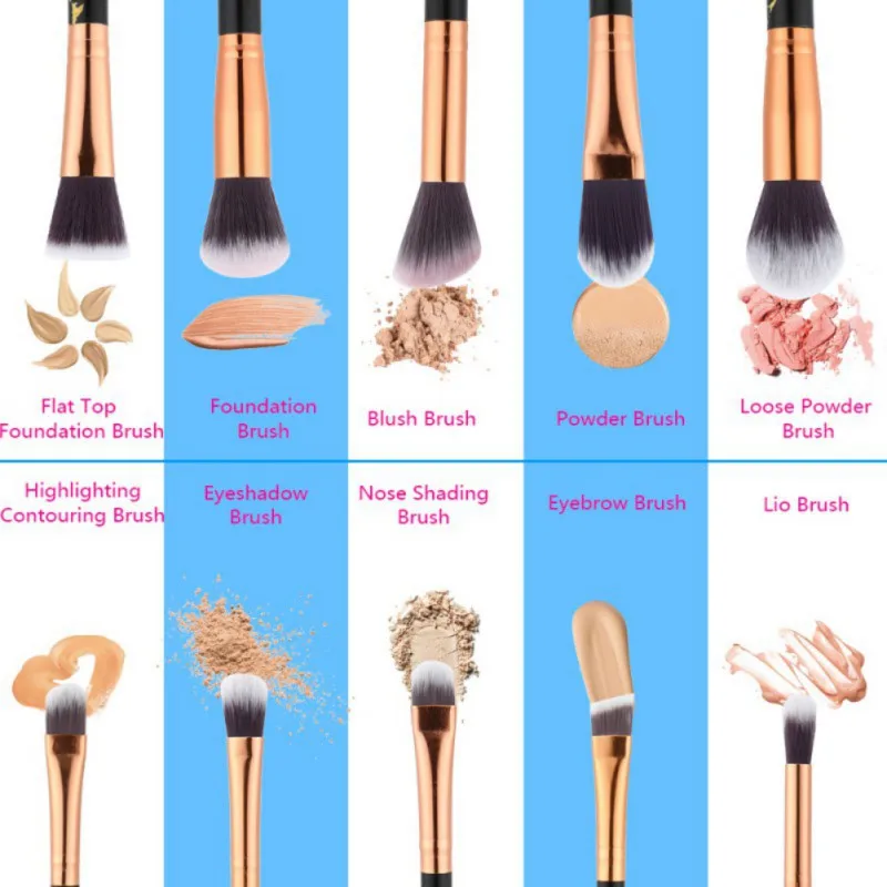 Pincéis de Maquiagem Bolsa de Lidar com Cosméticos Kit + 1 Conjunto Fundação Contorno Blush Marmoreio pc Mármore Preto Maquiagem Ferramenta Hot! 10 Pcs 1 Cosméticos Kit + 1 PC Mármore Preto Maquiagem Ferramenta hot!