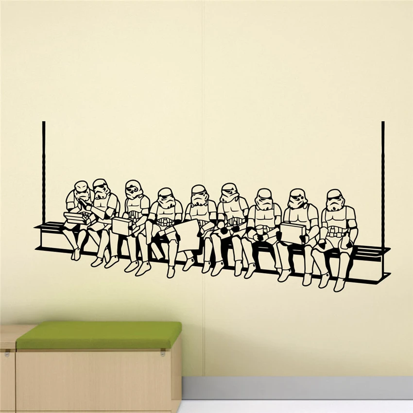 Star Wars art decal murals removable wallpaper home decoration Removable Wall Decals living Wall Decor Wall Sticker N186 Star Wars art decal murals removable wallpaper home decoration Removable Wall Decals living Wall Decor Wall Sticker N186