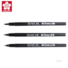 Sakura S/M/L, японская пигма, каллиграфия, мягкая кисть, ручка для красоты, художественные принадлежности для рукоделия, офисные школьные инструменты для рисования