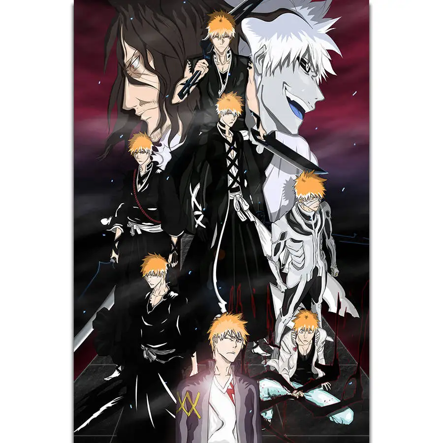 Bleach Kurosaki ichigo Hot Anime Art Canvas Poster Print 12x18 24x36 inch