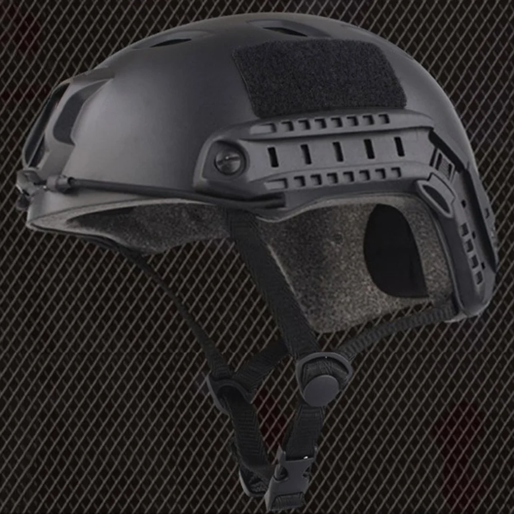 Быстрый страйкбол Пейнтбол База прыжок шлем защитные очки военные тактические шлемы Emerson Военный Велоспорт Мотоцикл - Цвет: BJ BK 2
