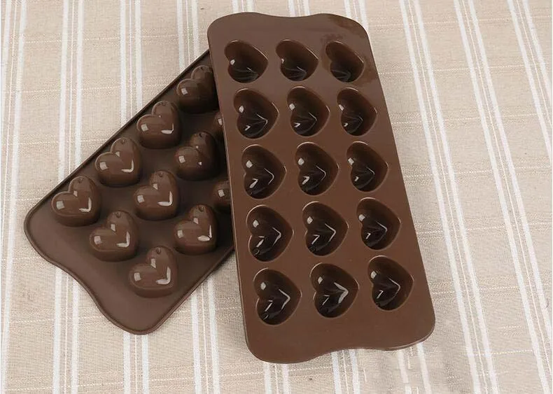 

Heart Shape Chocolate Silicone Mold Baking Accessories Mold For Cake Cookies Mold Fondant Soap Silicone DIY Molds Soap Mould