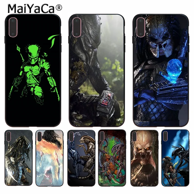 MaiYaCa Alien vs Predator Classic High-end Phone Accessories Case for Apple iPhone 8 7 6 6S Plus X XS MAX 5 5S SE XR Cellphones MaiYaCa Alien vs Predator Classic High-end Phone Accessories Case for Apple iPhone 8 7 6 6S Plus X XS MAX 5 5S SE XR Cellphones