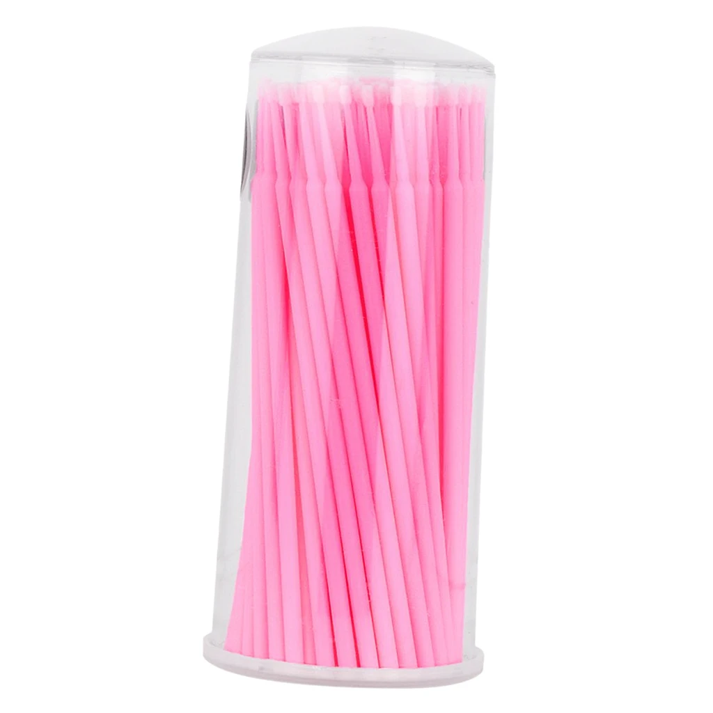 100pcs Disposable Eyelash Extension Applicator Micro Brushes Swab Tools Lint Tattoo Permanent Supplies Extension Mascara Wands