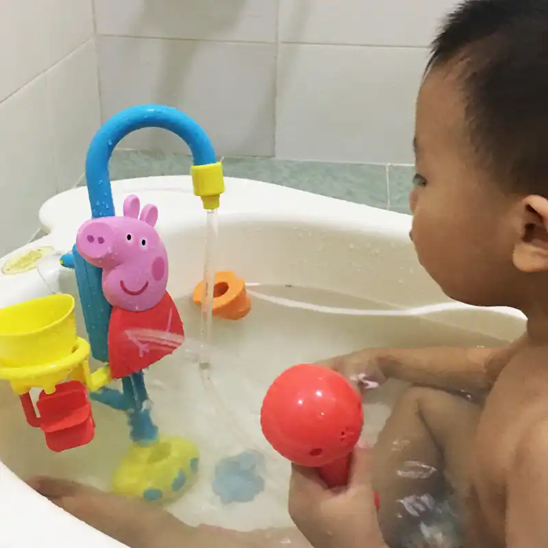 Juguete De Bano Peppa Pig Ducha Electrica Con Espray De Agua Juego De Ducha De Bebe De Cerdo Rosa Juegos De Ducha De Bebe Juego De Bano Para Ninos Juguete De Bano