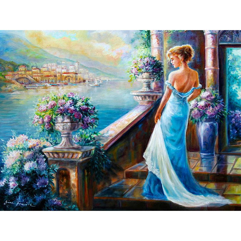 Diamond Painting Diy Embroidery Mosaic Seaside Sexy Beauty Picture Rhinestone Handmade Kits Pattern Home Decor KBL | Дом и сад