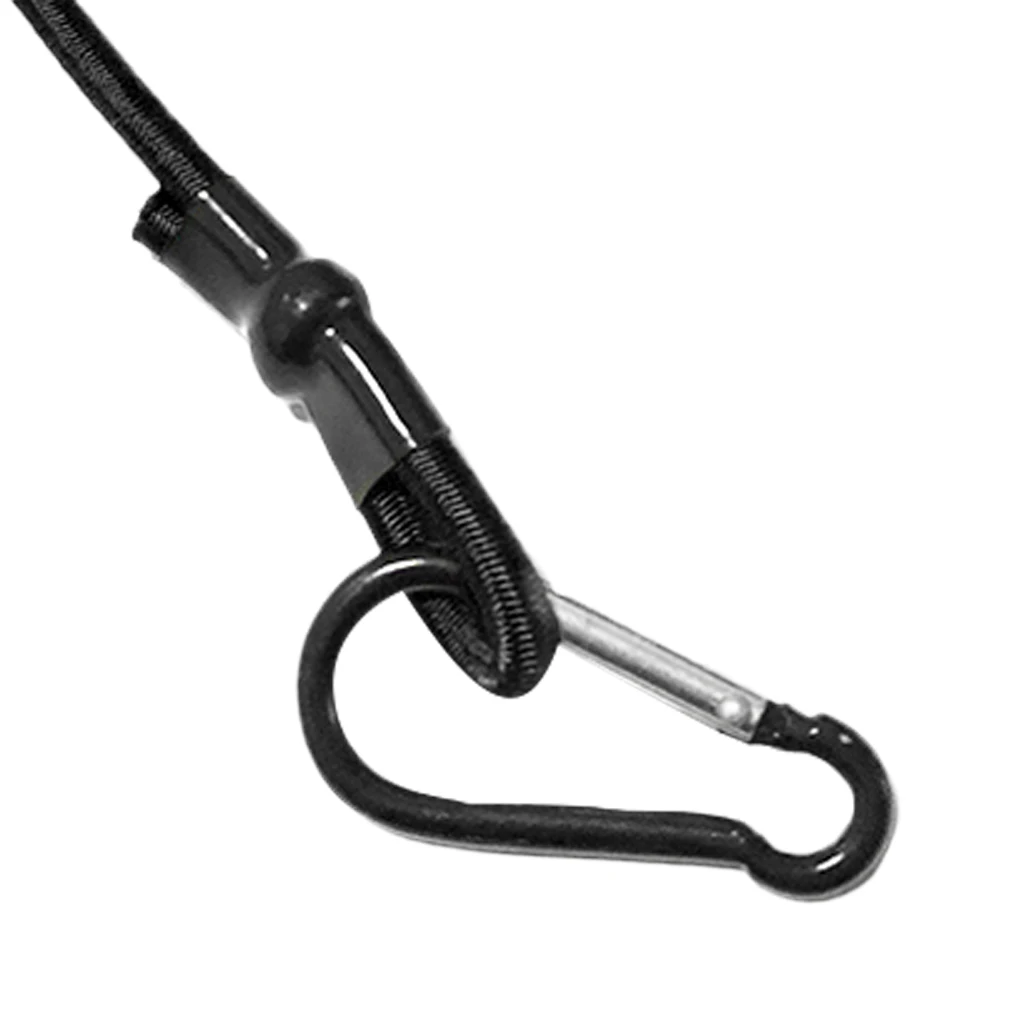 0.16 inch Elastic Kayak Canoe Tow Leash Tow Line Securing Lanyard with 2 Aluminum Carabiner Snap Hooks Kayak Tow Line