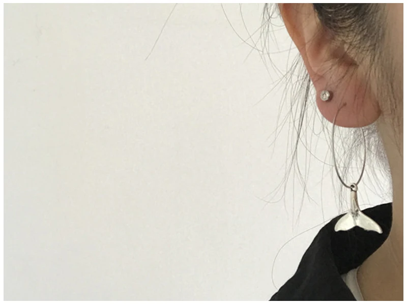 Unicorn Mermaid Rabbit Hoop Earrings  (15)