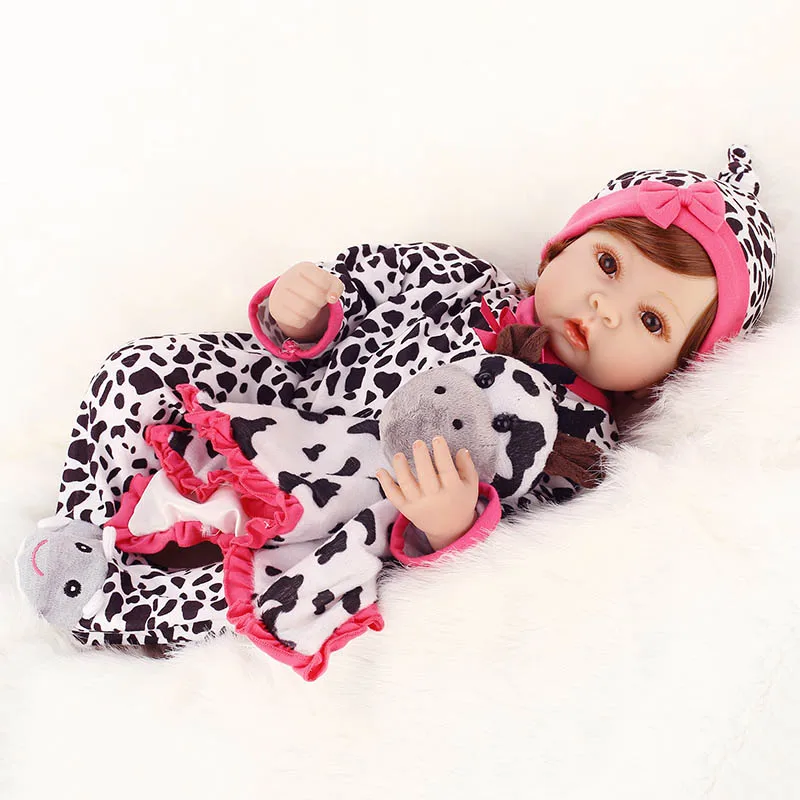 

55cm Reborn Doll Soft Vinyl Lifelike Handmade Baby Dolls Christmas Kids Playmate Gifts M09