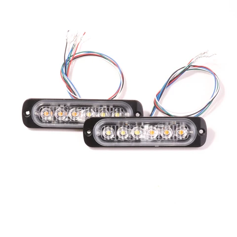 Luz de Led de Aviso de Emergência Luz de Emergência em Carro Luz de Estróbica Luz de Advertência Bogrand Farol Âmbar