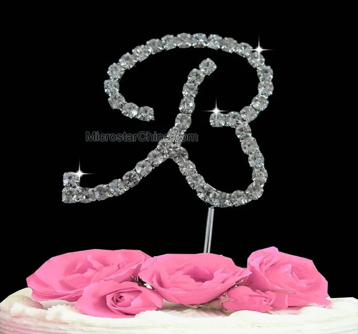 Crystal-Diamante-Rhinestone-Monogram-B-Letter-B-Cake-Topper-Wedding-Anniversary-Decoration