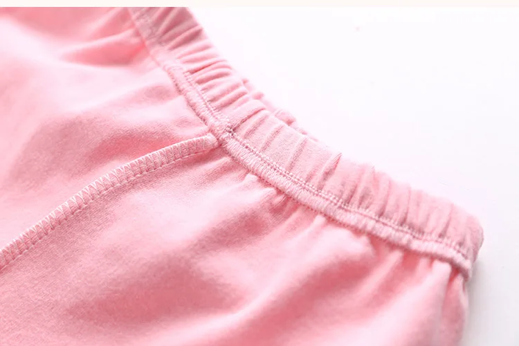 2018 Summer Kids Children Cotton Pink Gray Navy Blue Full Length Capri With Bow Flower Foral Lace Baby Girl Leggings Children (30)