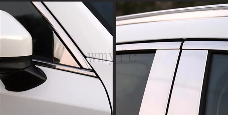 Нержавеющая сталь Стекло окно гарнир столб средняя колонна полоса отделка панель для новых Mazda CX-5 CX5