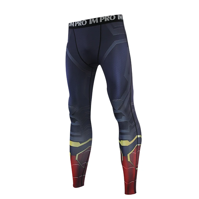 

2019 New The Avengers4 Spider-Man 3D Compression Pants Printed Pants Men Compression Cosplay Quick-drying clothes For Gyms