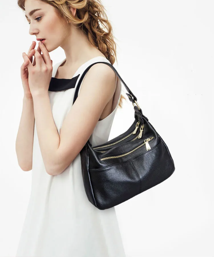 bolsa preta hobos moda senhora mensageiro crossbody bolsa grande capacidade