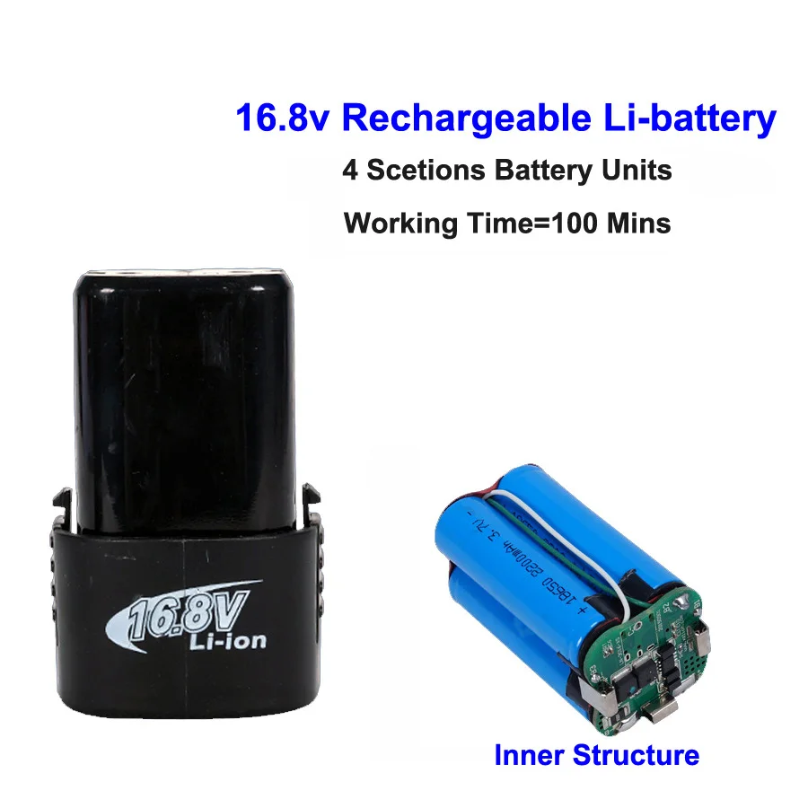 21 V 12 V 16,8 V аккумуляторная литиевая батарея для электродрель отвертка Электроинструмент дополнительная литиевая батарея