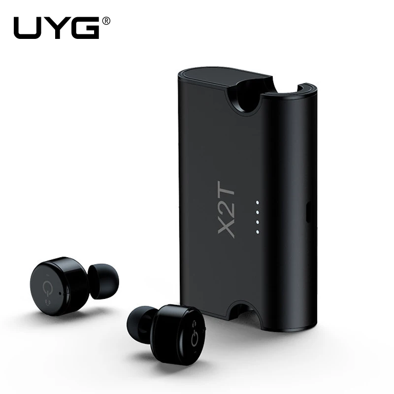 UYG X2T близнецы СПЦ туры Беспроводные наушники bluetooth с микрофоном 1500 мАч банка