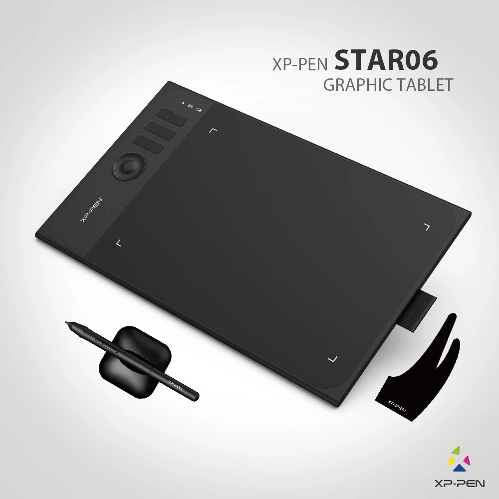 New XP Pen Star06 Wireless 2.4G Graphics Drawing Tablet Painting Board