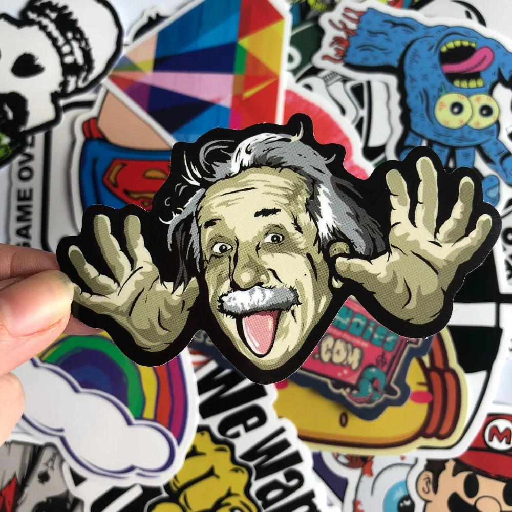 50 قطعة/الوحدة عشوائي للماء الكرتون ملصقا للأطفال لعبة الأمتعة لوح التزلج الهاتف على محمول موتو دراجة جدار الغيتار ملصقات