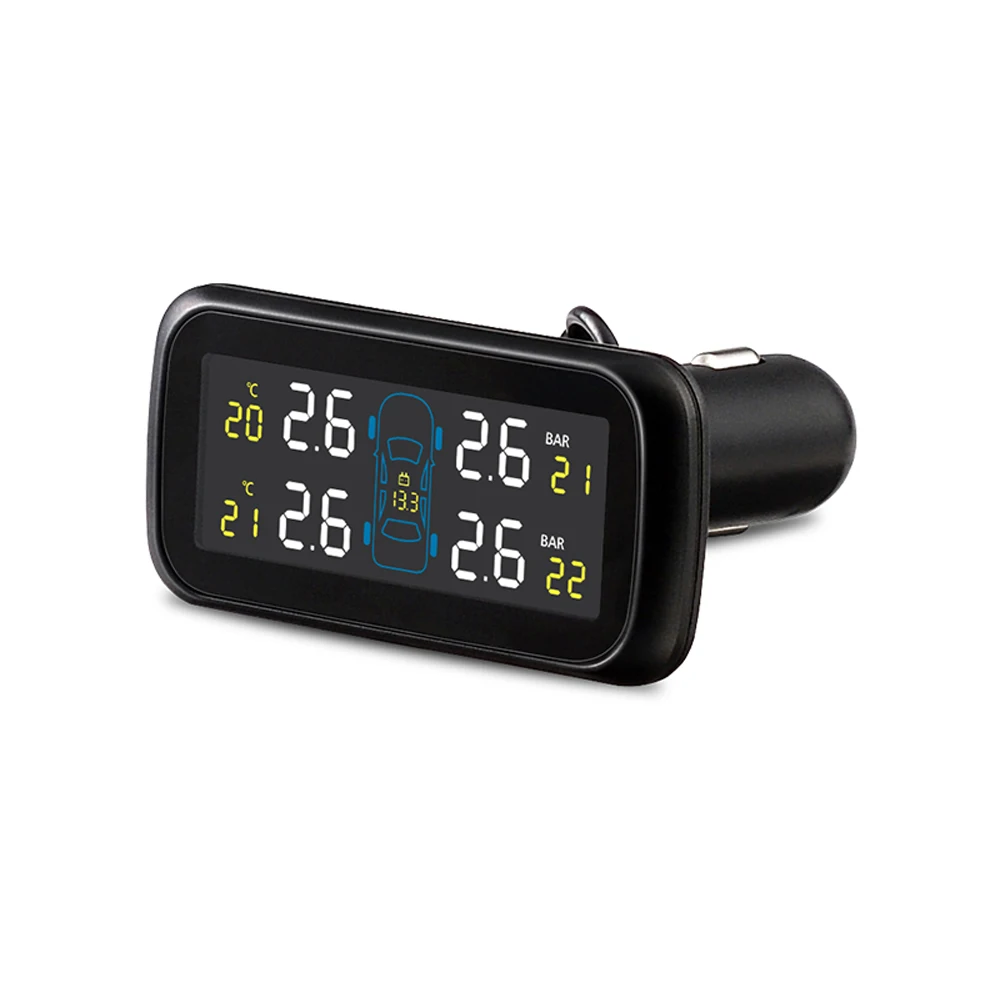 Серебряный U903 автомобильный TPMS + 4 внешних сменных датчика батареи беспроводной