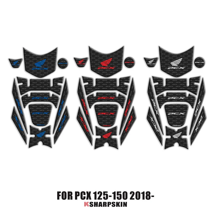 3D обтекатель газа крышка бак Pad Защитная Наклейка для Honda PCX 125 150 PCX125 PCX150 2018