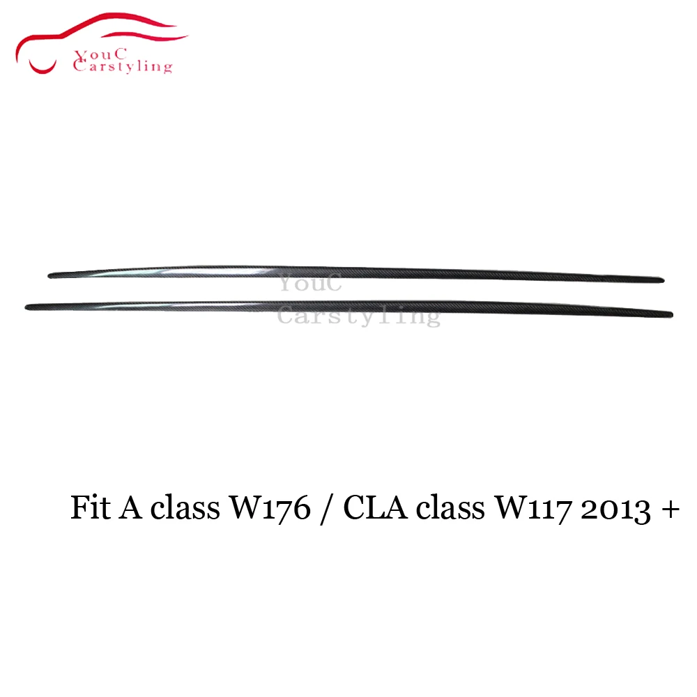 Боковая юбка из углеродного волокна в стиле OEM бампер для Mercedes A Class W176 CLA W117 A45 CLA45 AMG