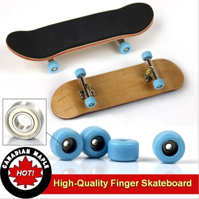 

Professional Mini Finger skateboard Toy Alloy Stents Maple wooden Fingerboard Finger skate board model BMX Novelty Children gift