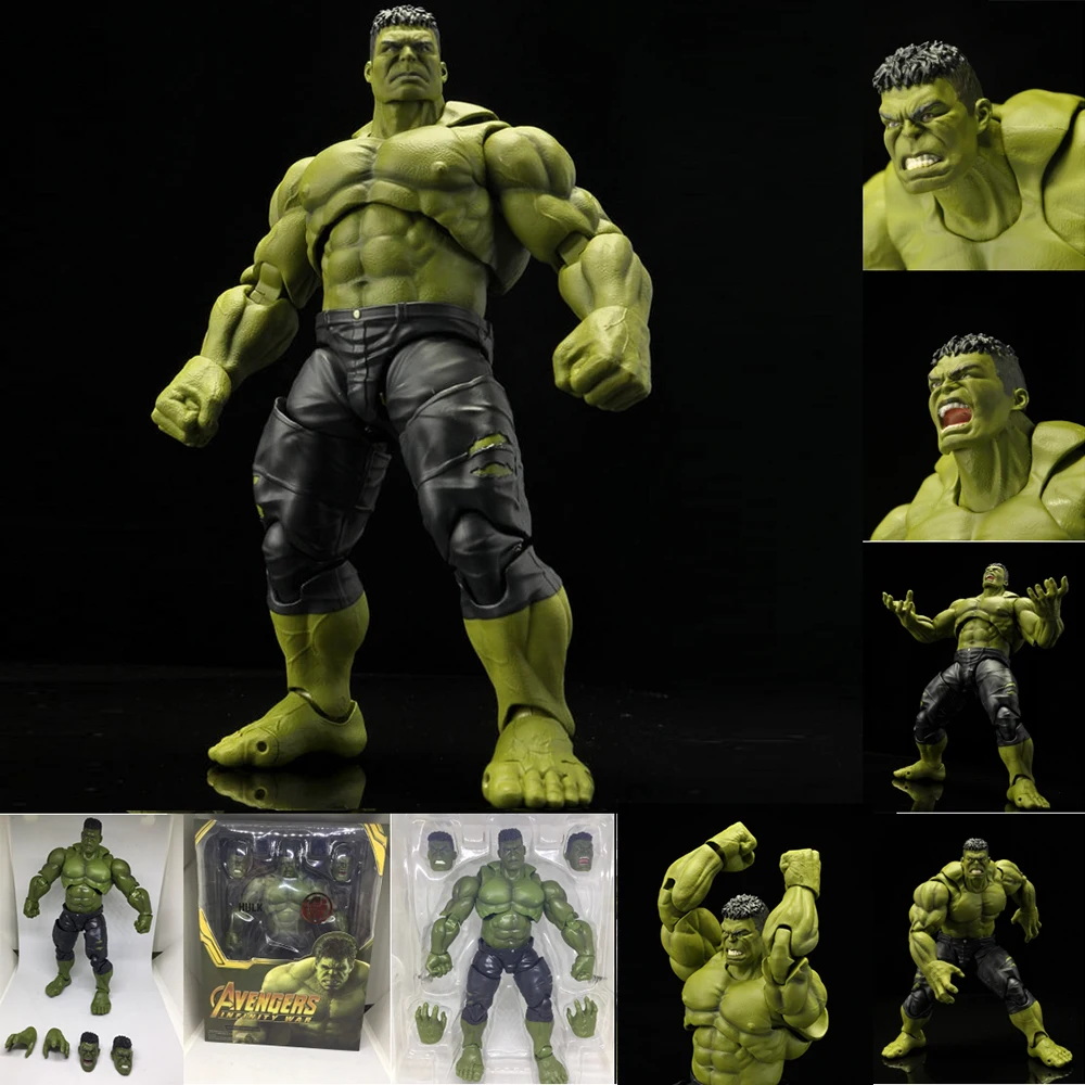 

21cm Movie Avengers Infinity War SHFiguarts Hulk Bruce Banner Action Figure Toy Doll for children's Birthday Gift