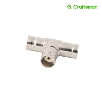 

Clearance Sale!! Female To Dual 2 Female T-Splitter BNC Connectors Adapter Camera Surveillance RG59 CCTV System AHD B02