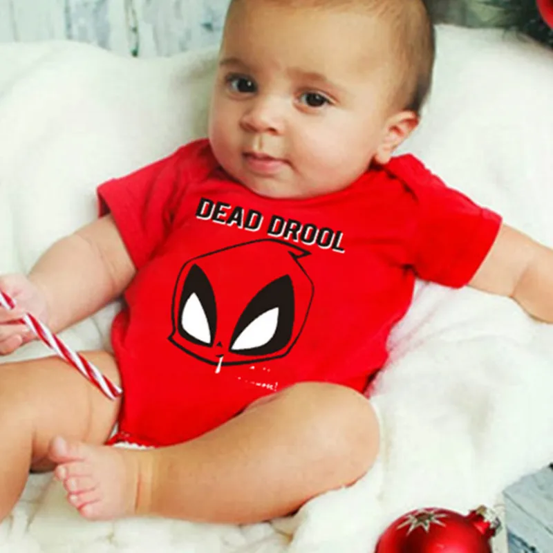 Baby Bodysuits made from viscose  Summer Dead Drool Print Baby Rompers Boy Cotton Infant Jumpsuit Baby Girl Romper One Piece Toddler Costumes Newborn Baby Clothes Baby Bodysuits expensive