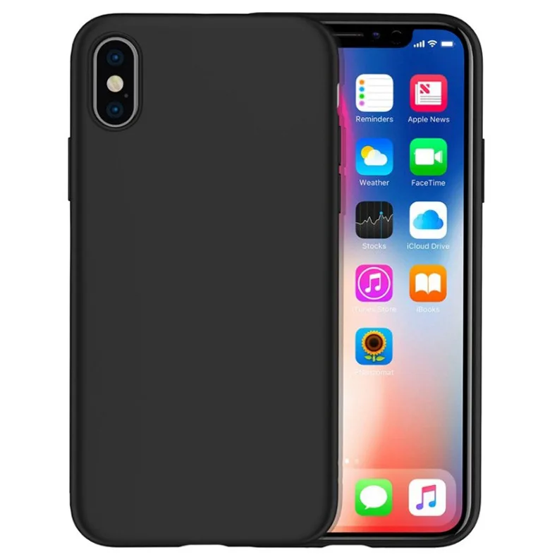 

1.2mm Thick Super Soft Phone Case for iPhone 7 8 Plus 6 6 s Plus X Xs Max XR 5 5s SE Cover TPU Silicone Bags Funda