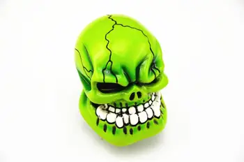 

Free shipping Custom Bone Skull Style Stick Shift Gear Lever Shifter Knob Car Universal Green