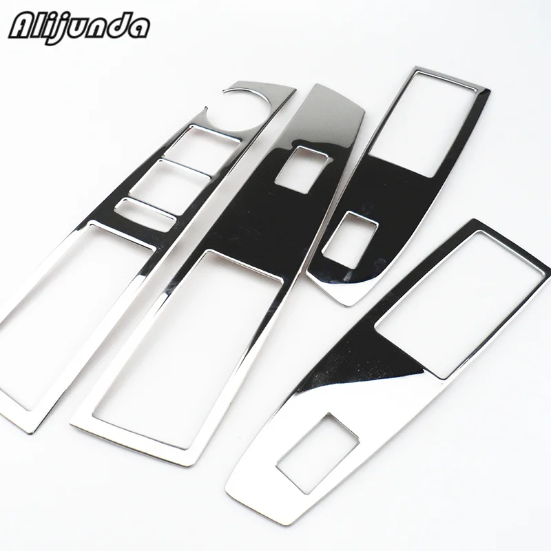 

4pcs Vehicle Interior Door Window Elevator Key Button Arm Plate Armrest Trim Cover Sticker for Chevrolet Cruze 09-2015