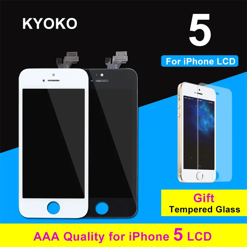 AAA Качество ЖК для iPhone 5 5S 5C ЖК-дисплей Ассамблея дигитайзер сенсорный экран