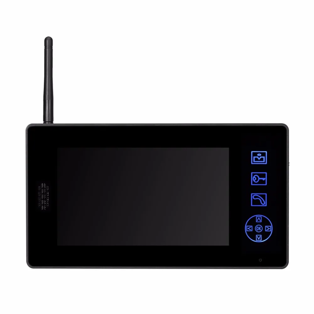 Бесплатная доставка Интерком 7 "TFT дверь монитор видеодомофон домашний телефон двери Регистраторы Системы поддерживается дверной звонок