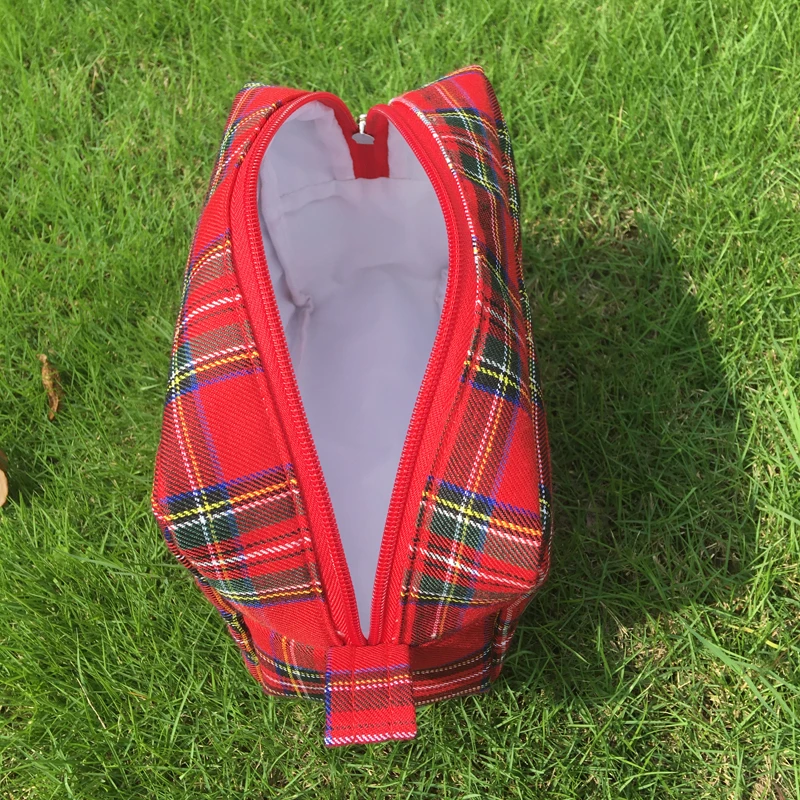 Großes Domil106386 In Plaid Geschenk Für Farben Und Kulturbeutel Kosmetiktaschen Grüne Frauen Ihre Rote qa87HH