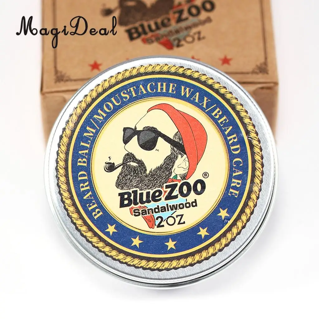 2018 Hot sale Men Beard Balm Leave-In Taming Styling Conditioner Moustache Wax Sandalwood