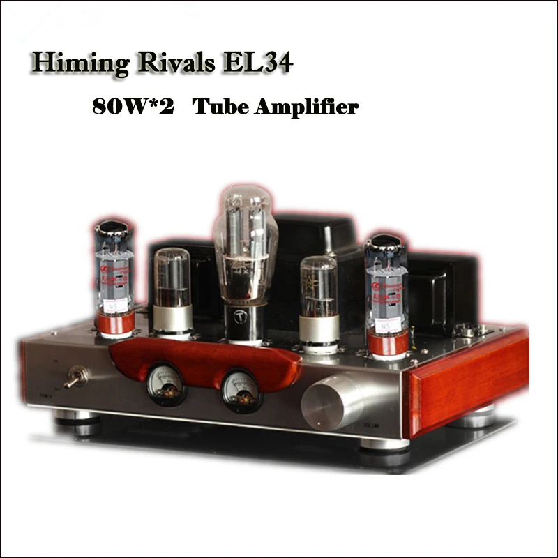 

Himing Rivals EL34 Tube Amplifier Hifi Wood Version Single-Ended Handmade Scaffolding Tube Bluetooth Amplifier Preamplifier