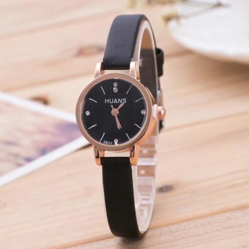 Excellent Quality WatchQuartz Classic Vintage Dial Alloy Thin Leather