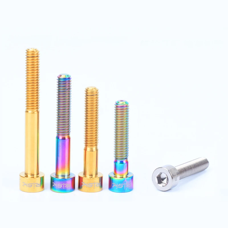 

1pc M6x35/40mm Bike Headset Bolt Titanium Ti Bicycle Stem Top Cap Bolt Screw