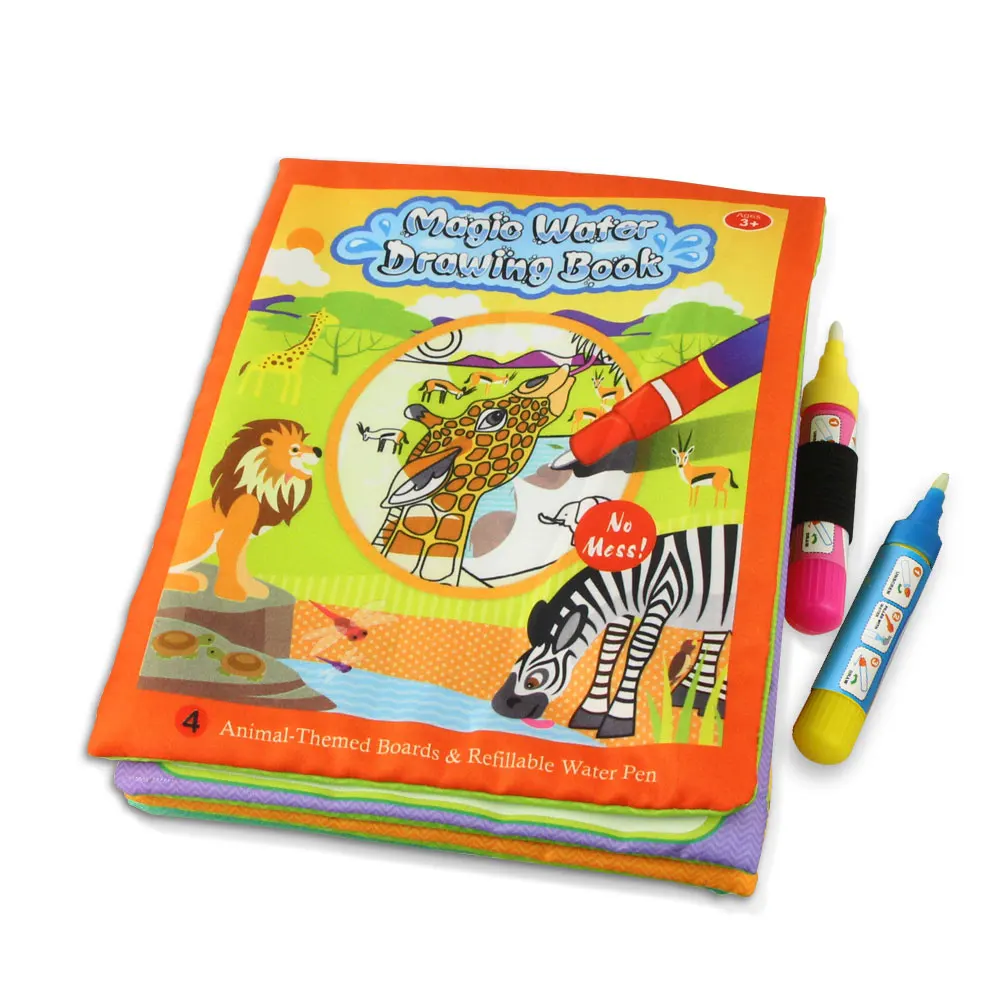 4 стиля Волшебная Вода Рисование книги с цветными ручками живопись доска для рисования детей игрушки подарок на день рождения - Цвет: A