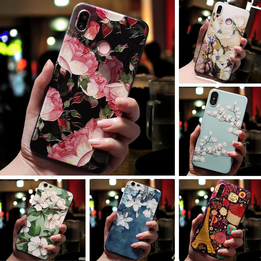 

Honor 8S Case For Huawei Honor 8S Case 3D Relief Cute Animal Flower Painting Cover For Huawei Honor 8S KSE-LX9 S8 Silicone Case