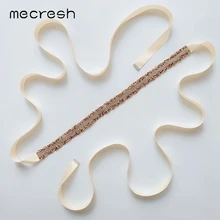 Mecresh 4 цвета Роскошный пояс со стразами для свадебного платья Цвет Красочный Кристалл Свадебная лента пояс Кушак Женские аксессуары YD009