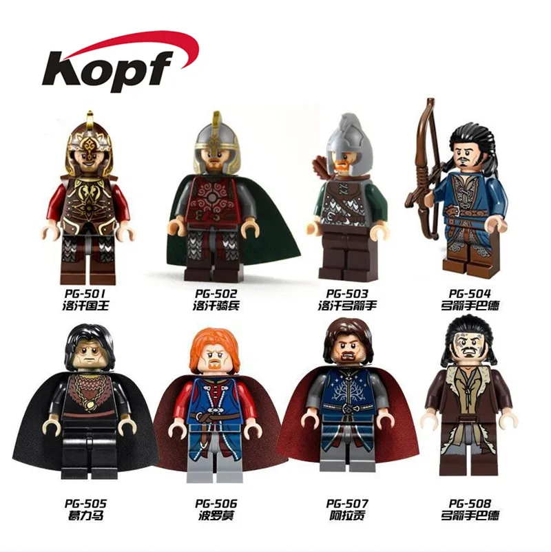 

PG8031 Single Sale Figures Movie Lord of the Rings Series Archer Bard Assemble King RohanBuilding Blocks For Children Toys Gift