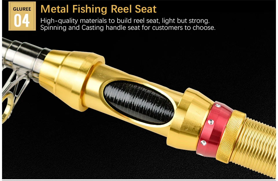 GLUREE 99% Carbon Portable Telescopic Fishing Rod Spinning Fishing Tackle 1.5 1.8 2.1 2.4 2.7 3.0 3.6M Super-short Hard Sea Rod (13)