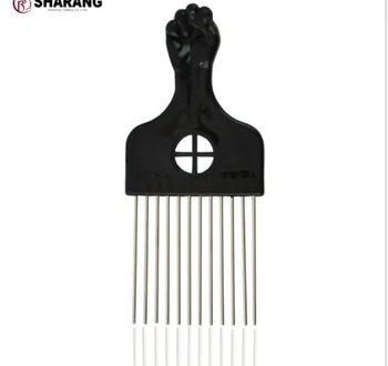 

Black Metal African American Pick Comb Salon Use Hair Combs Afro Hair Comb For Hairdressing Styling Tool / by dhl 500pcs