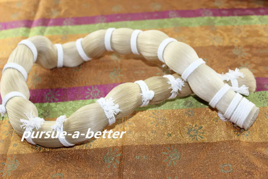 

250g pure natural white Mongolian horsetail bow hair, erhu bow hair, banhu bow hair, 105 cm, handicraft weaving