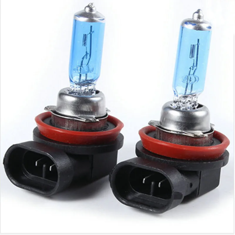 

2pcs/pair H11 55W 6000K Super Bright White car light halogen lamp bulb Car Styling Headlight Fog Lights car-styling