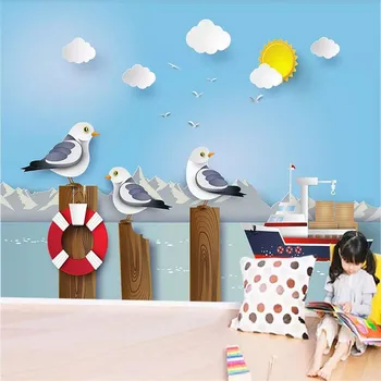 

Children's room kindergarten paradise wall professional production mural factory wholesale wallpaper mural custom photo wall